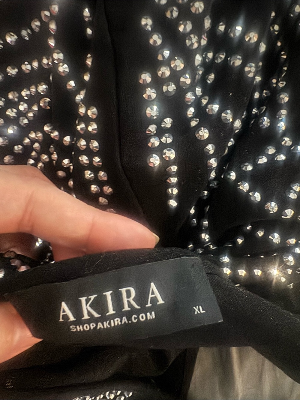AKIRA XL rhinestone bodycon Dress - Picture 5 of 5
